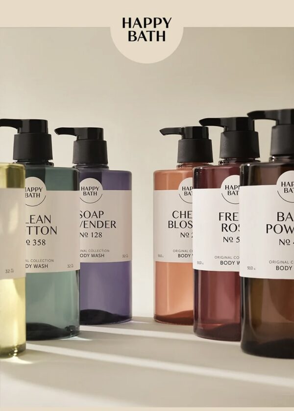 شامپو بدن معطر Happy bath حجم ۷۶۰ گرم